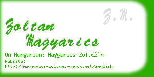 zoltan magyarics business card